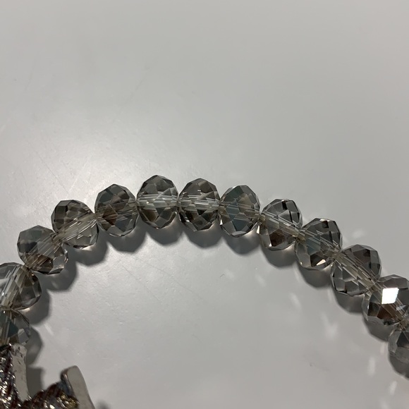 Silver Bead Cross Bracelet - Picture 3 of 4